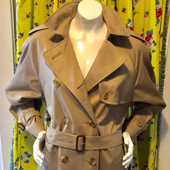 Burberry Jackets & Blazers - Vintage Burberry Trench 12 Long Beautiful Khaki